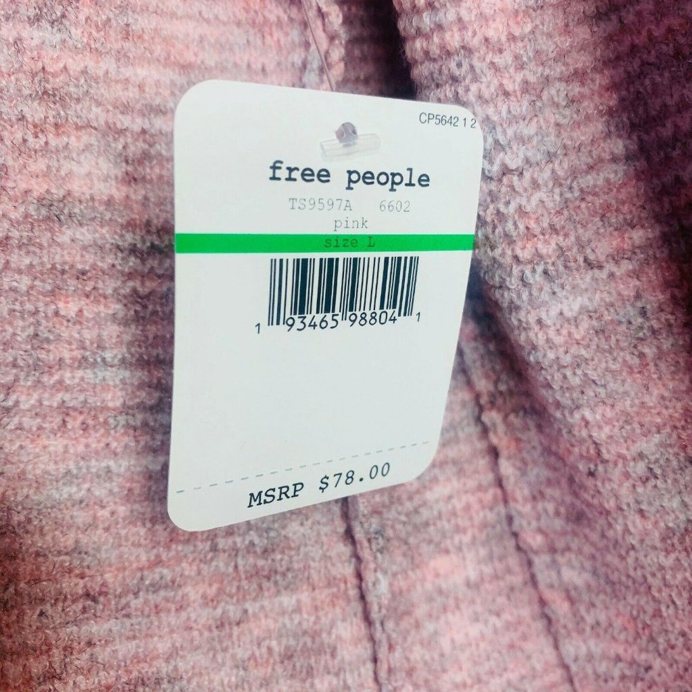 Free People Womens Large L Think Thermal Henley - Picture 5 of 11